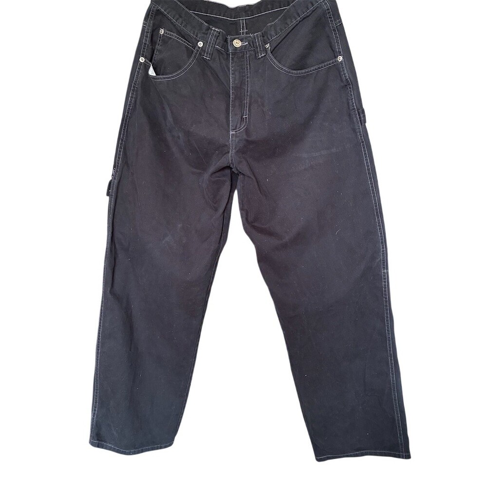 WRG Jean Co Carpenter Pants Mens Size 32x30 Black Relaxed Fit Straight Leg